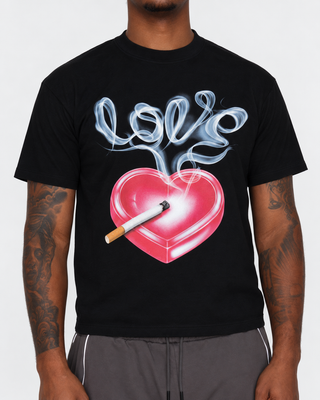 Close-up of Slow Burn T-Shirt graphic