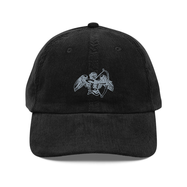 ASL Corduroy Logo Hat - Black - A Stranger's Love