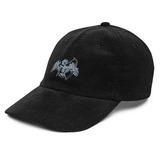 ASL Corduroy Logo Hat - Black - A Stranger's Love