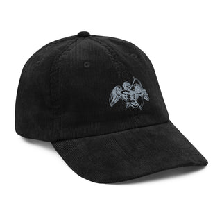 ASL Corduroy Logo Hat - Black - A Stranger's Love